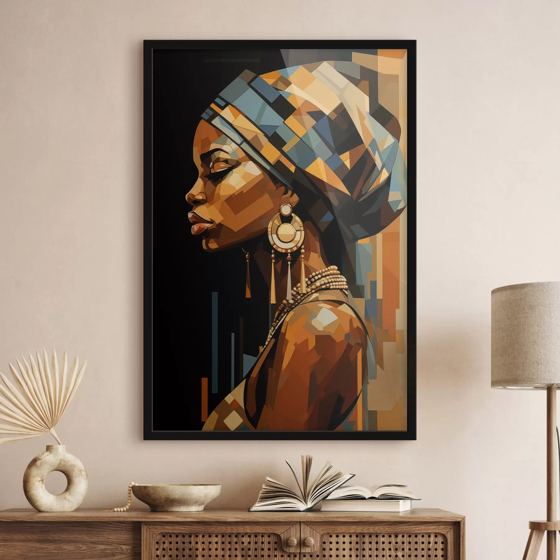 Fototapete Abstraktes Porträt einer Frau f48299