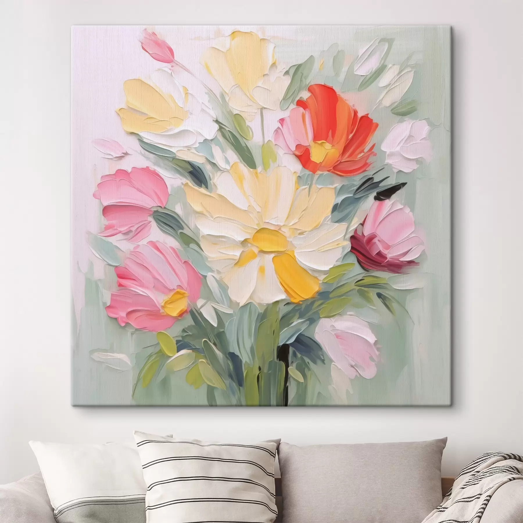 Wandbilder Bouquet-Imitation eines Gemäldes s48316