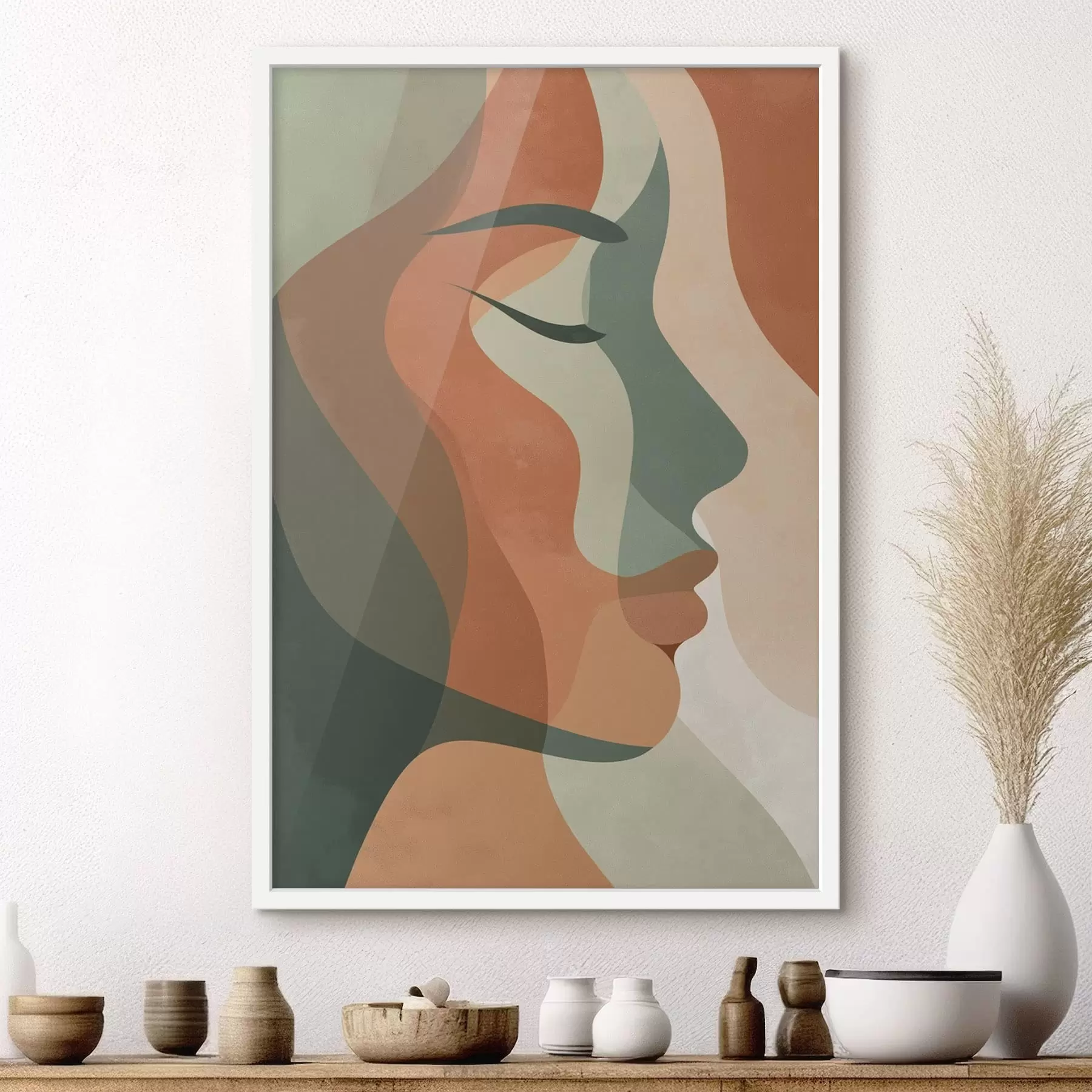 Fototapete Abstraktes Porträt f48367