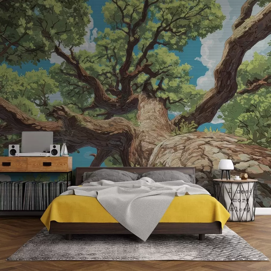 Fototapete Majestätischer Mosaikbaum w05368