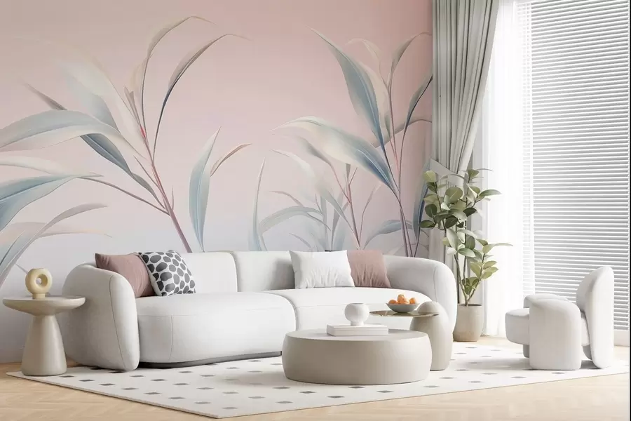 Fototapete Königliche Eleganz der Blätter w05361