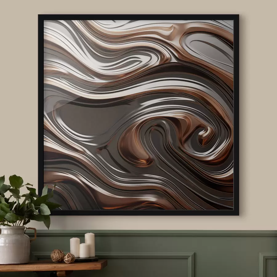 Fototapete Abstrakte Kunst mit wirbelnden Mustern f48399