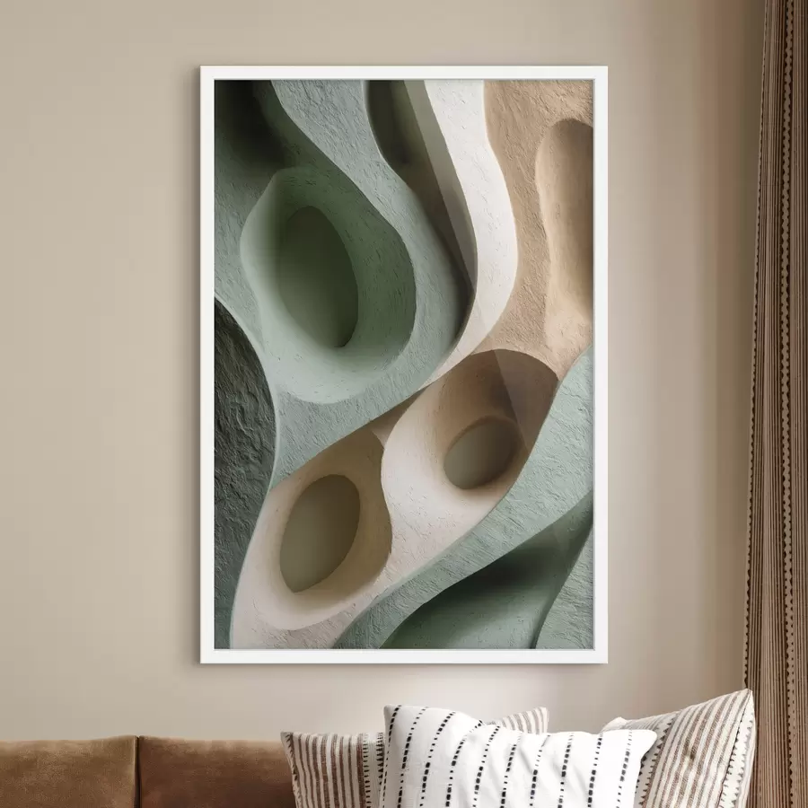 Fototapete Zusammensetzung organischer Formen f48430