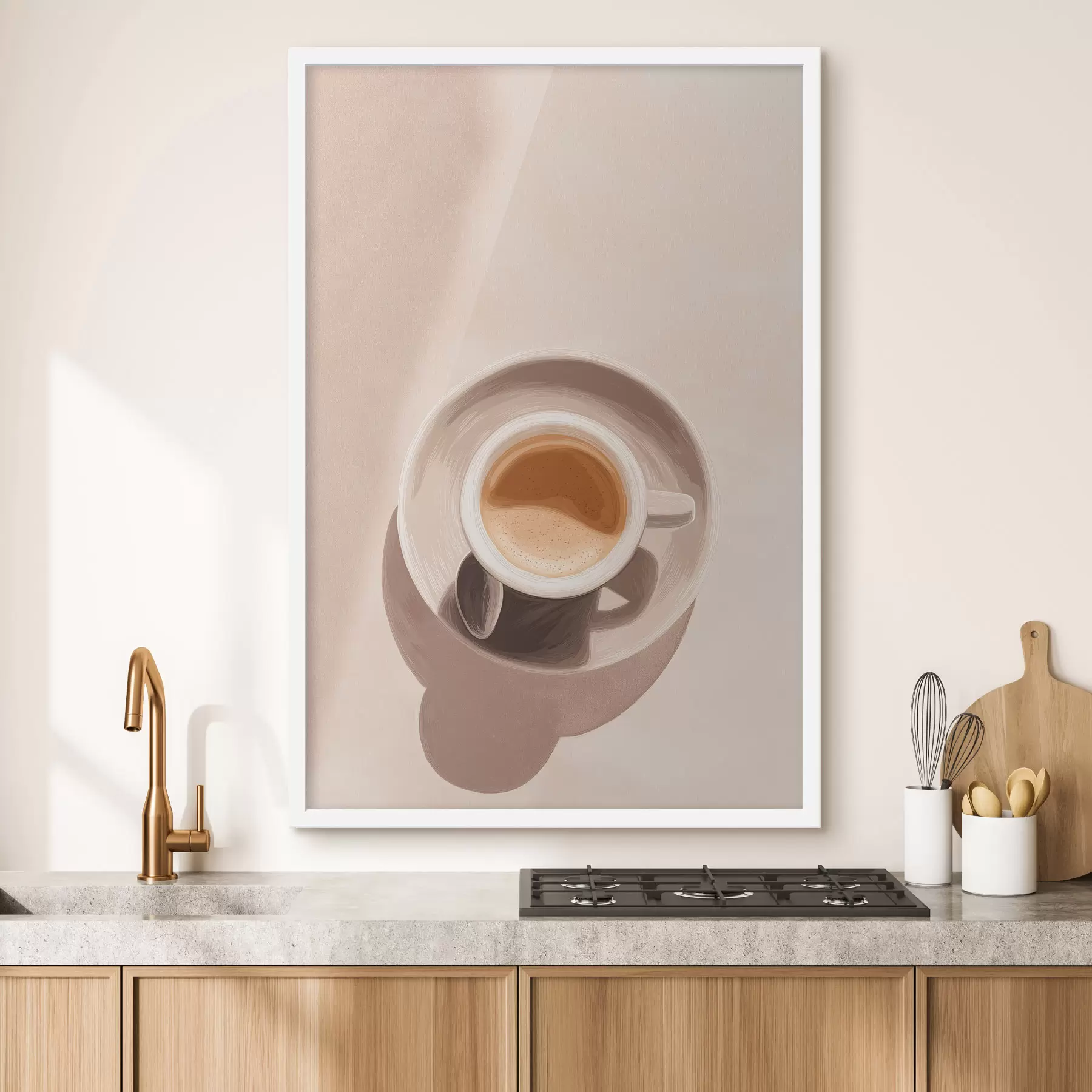 Wandbilder Kaffeetasse – Nahaufnahme f48442