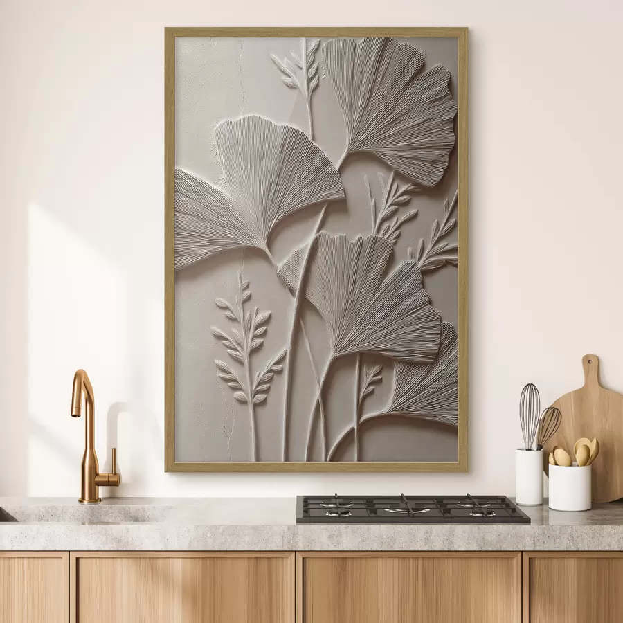 Fototapete Botanische Wandtextur f48449