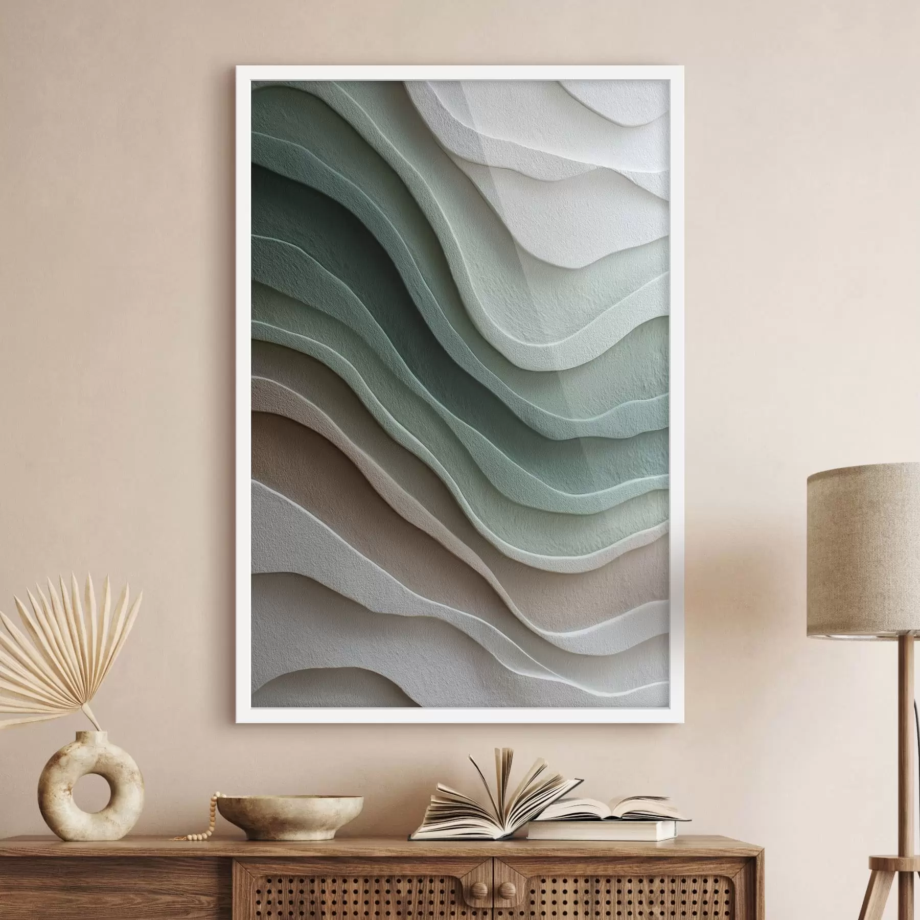 Fototapete Abstrakte Wellen in mehreren Ebenen f48474