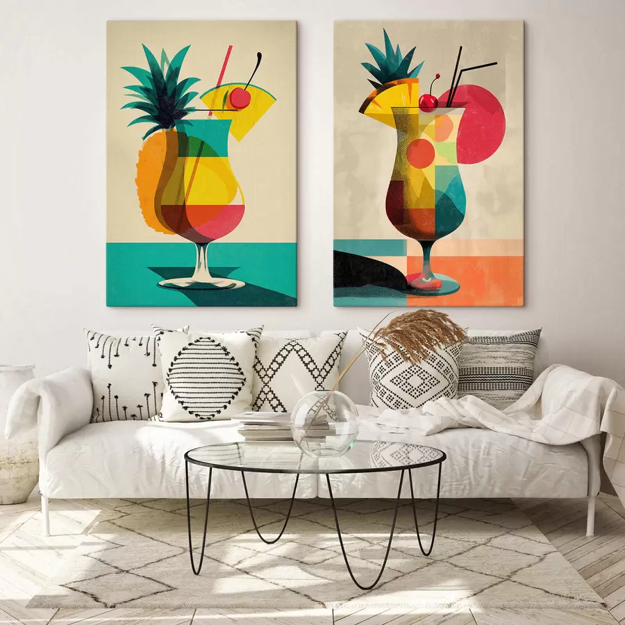 Wandbilder Meereswellen-Set m30228