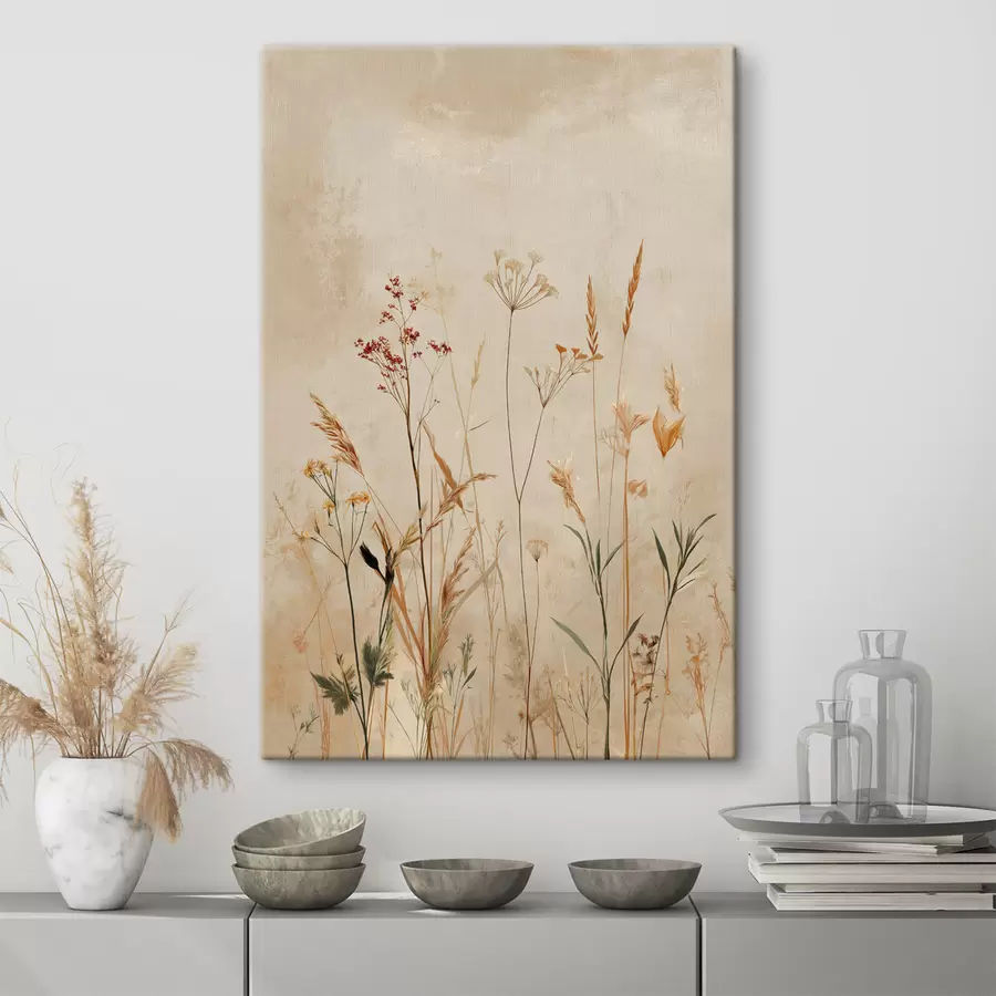 Wandbilder Zarte Blumenstiele s48441