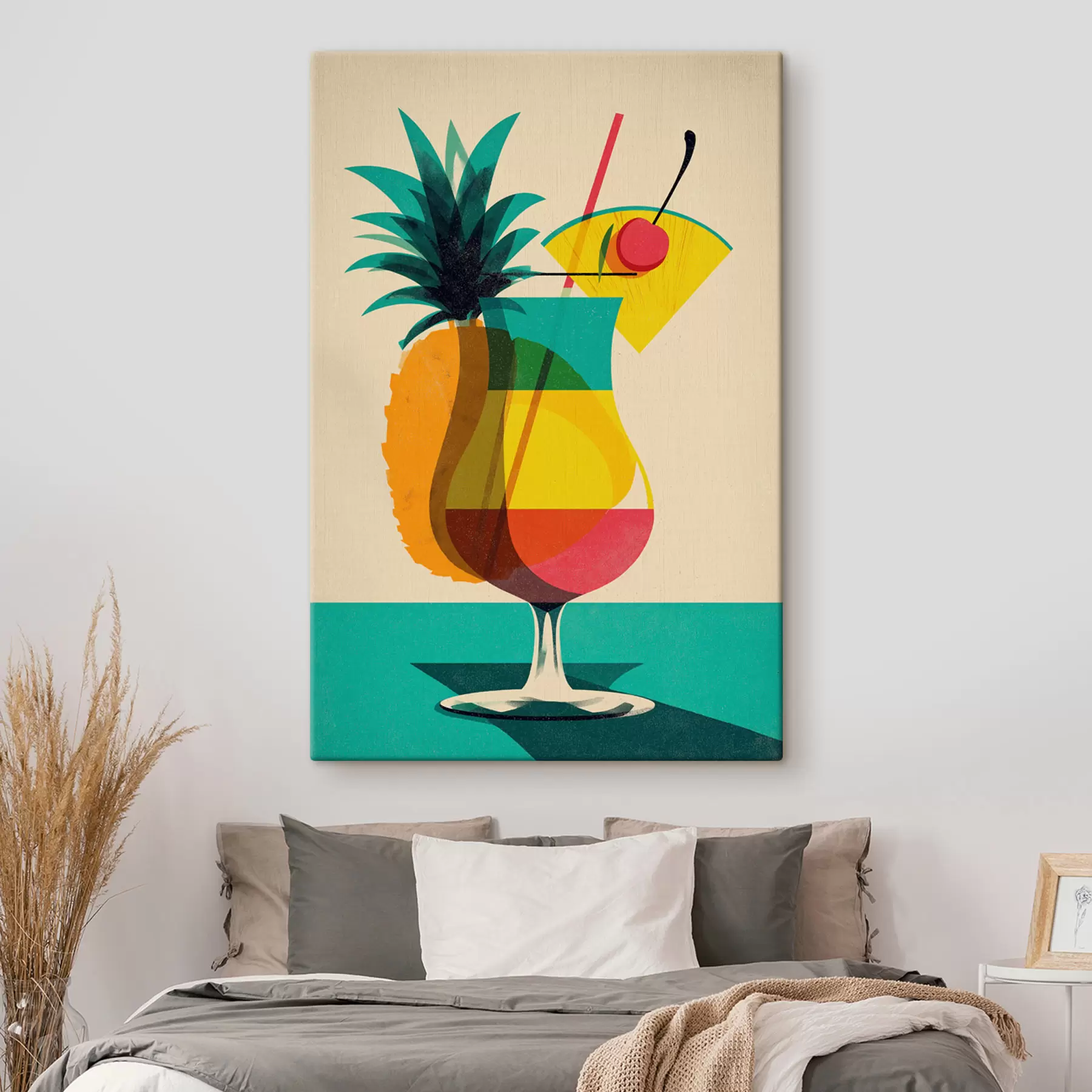 Wandbilder Tropisches Cocktailglas s48470