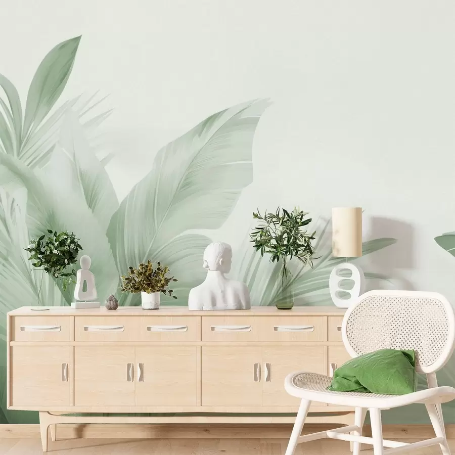 Fototapete Bananenblätter, lange Blätter w05377v3