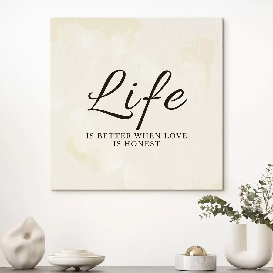 Wandbilder Text auf leicht strukturiertem Hintergrund s48029