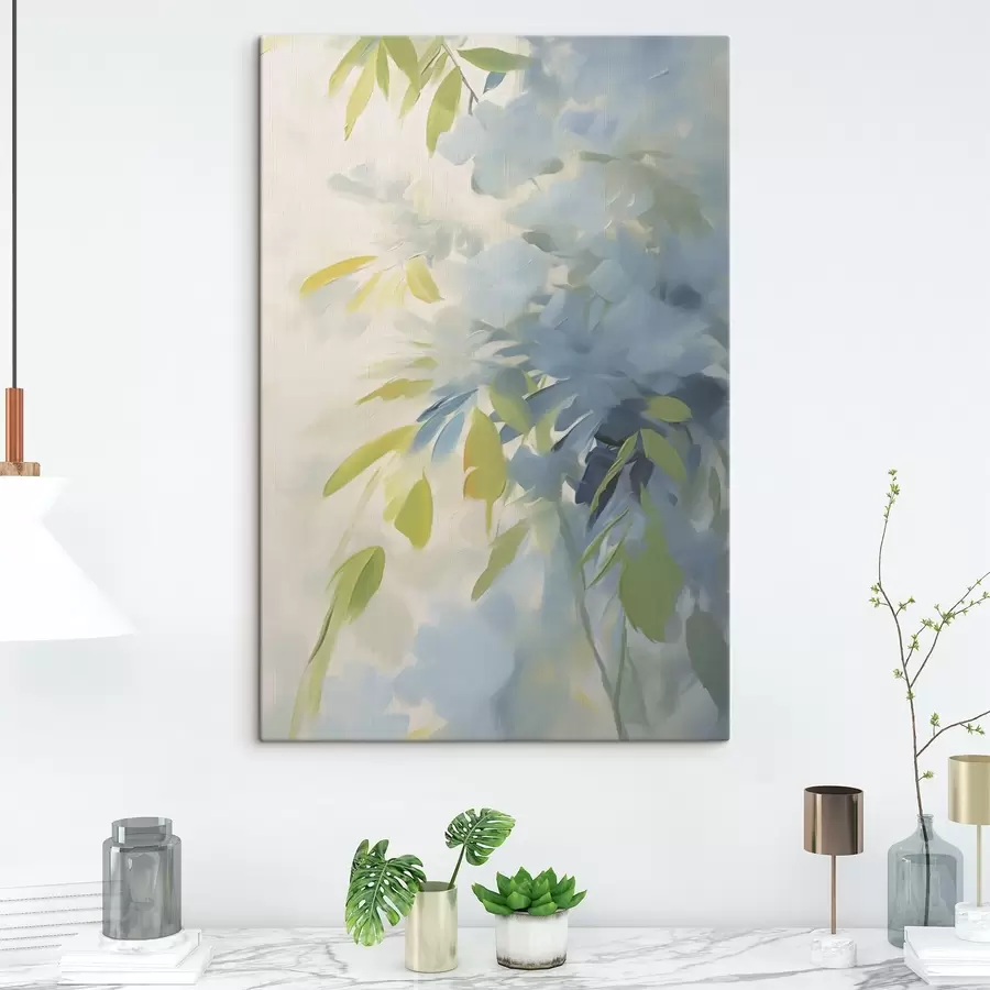 Wandbilder Abstraktion von Pflanzen als Nachahmung der Malerei s48499