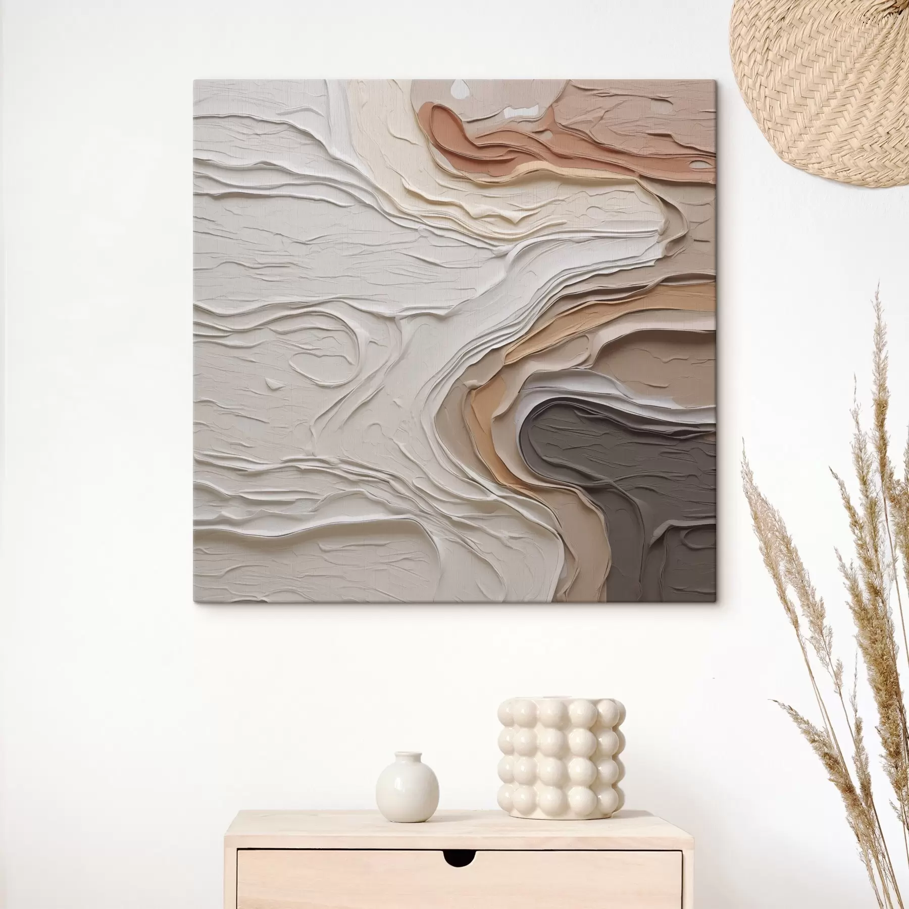 Wandbilder Abstrakte Komposition, Nachahmung der Malerei s48507