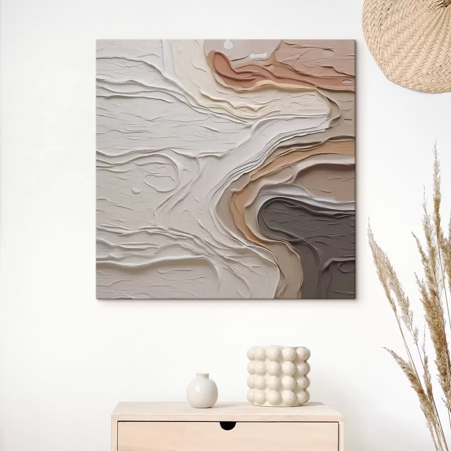 Wandbilder Abstrakte Komposition, Nachahmung der Malerei s48507