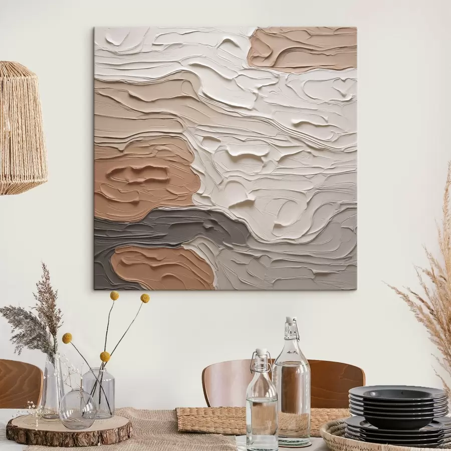 Wandbilder Abstrakte Komposition, Nachahmung der Malerei s48508