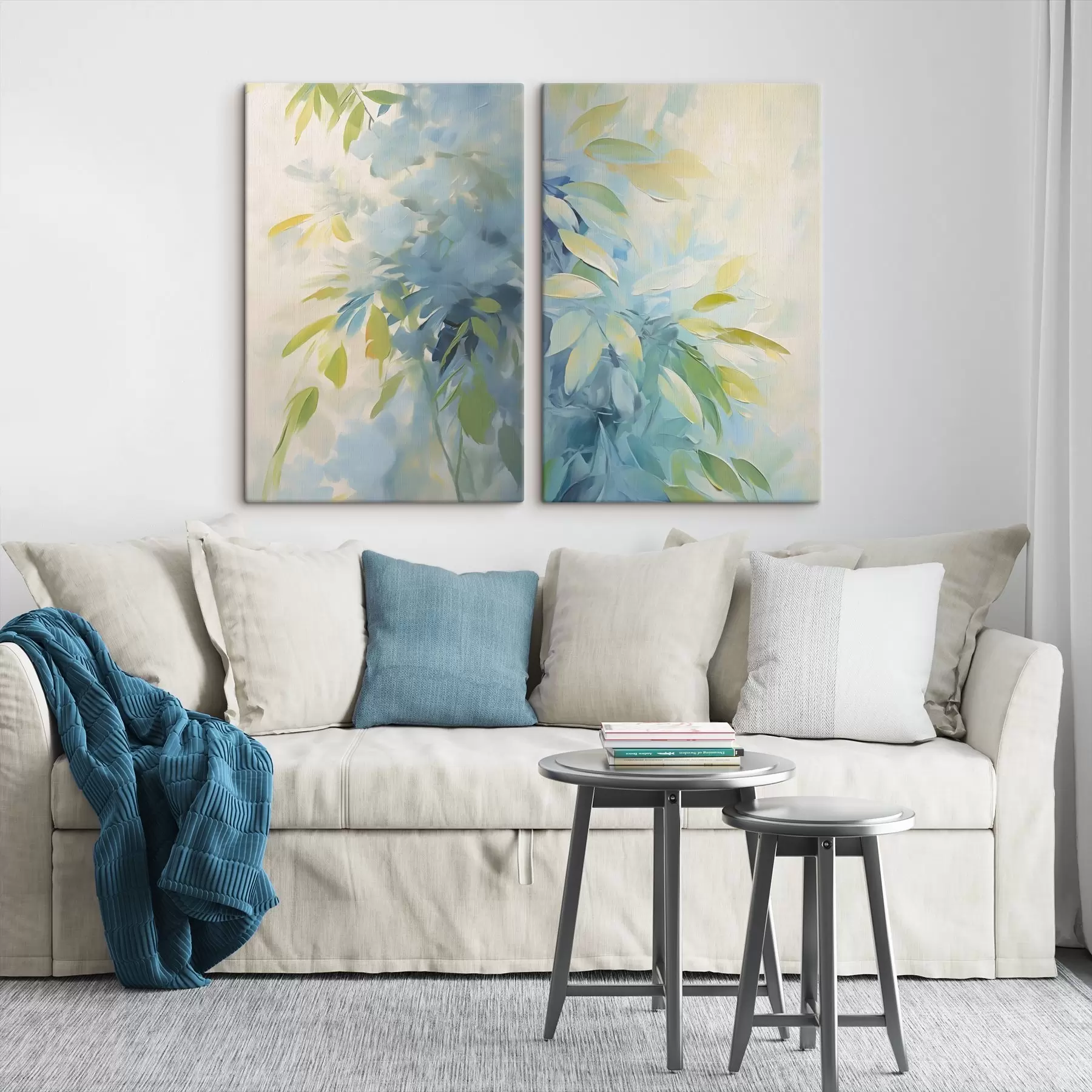 Wandbilder Abstraktion von Pflanzen als Nachahmung der Malerei m30246