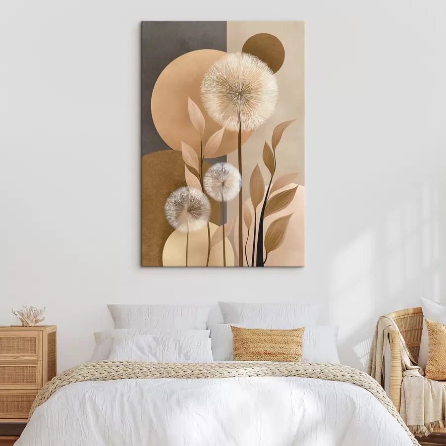 Wandbilder Abstraktion mit Löwenzahn s48283