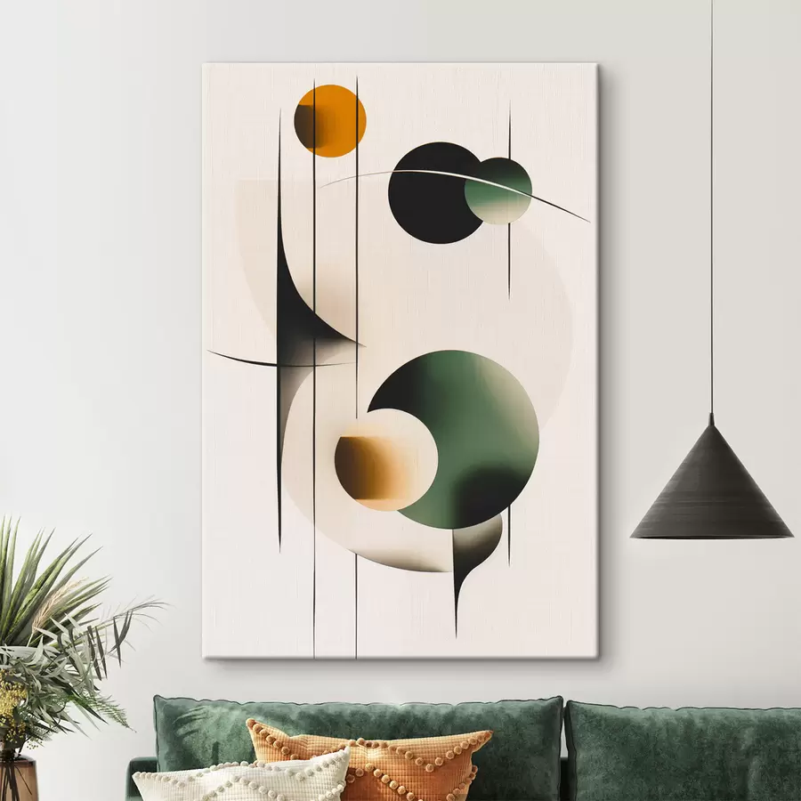 Wandbilder Abstraktion mit Kreisen s48285