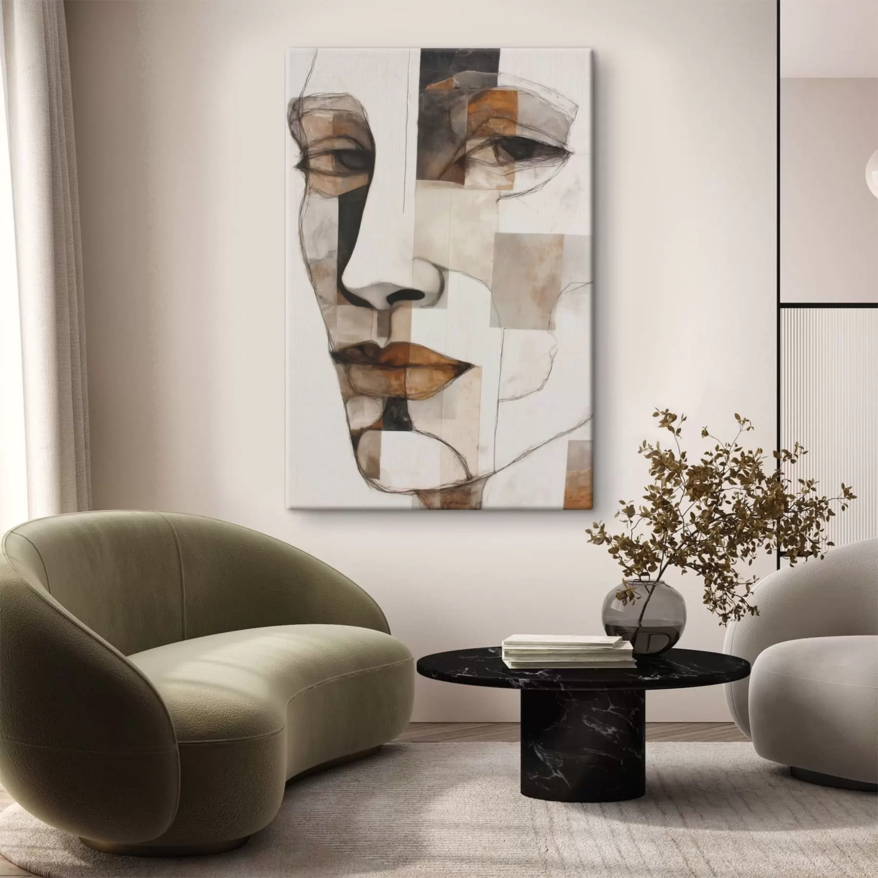 Wandbilder Abstraktes Gesicht s48515