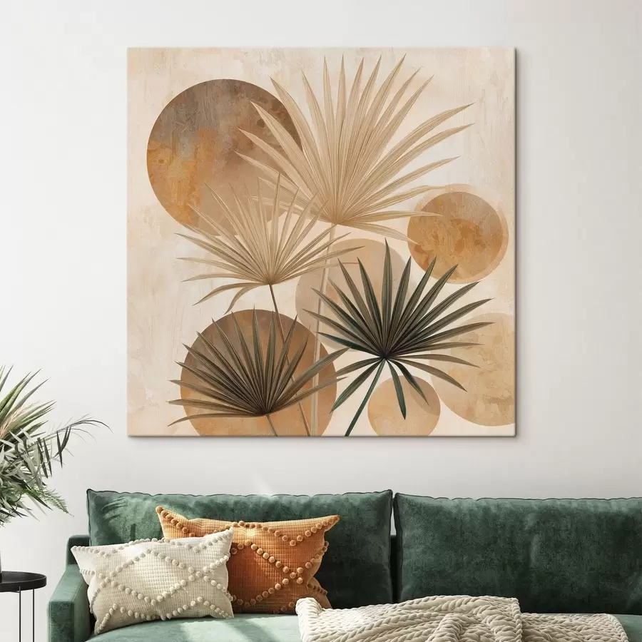 Wandbilder Abstrakte Palmenblätter s48518