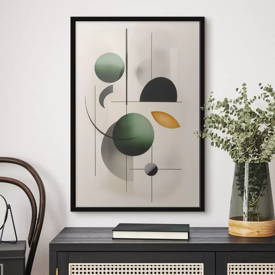 Fototapete Abstraktion mit Kreisen f48284