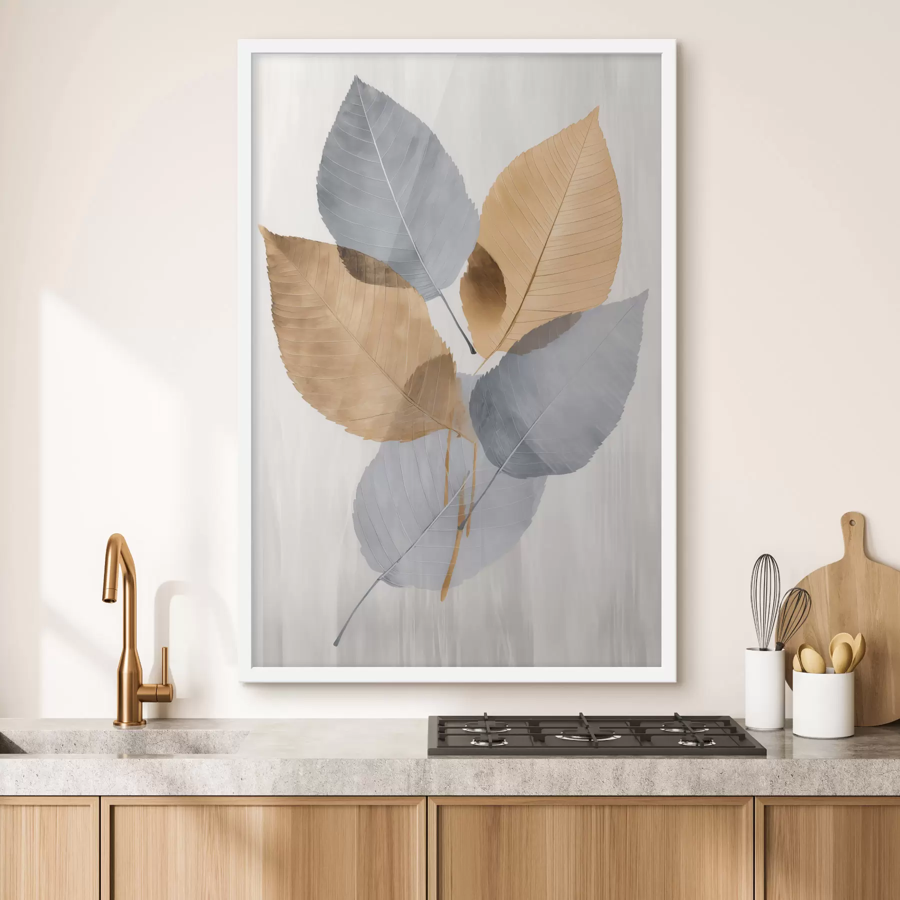 Fototapete Abstrakte botanische Blätter f48511