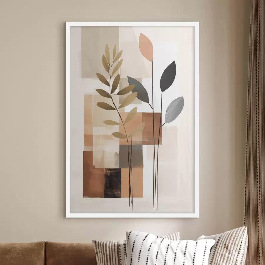 Fototapete Abstrakte botanische Komposition f48516