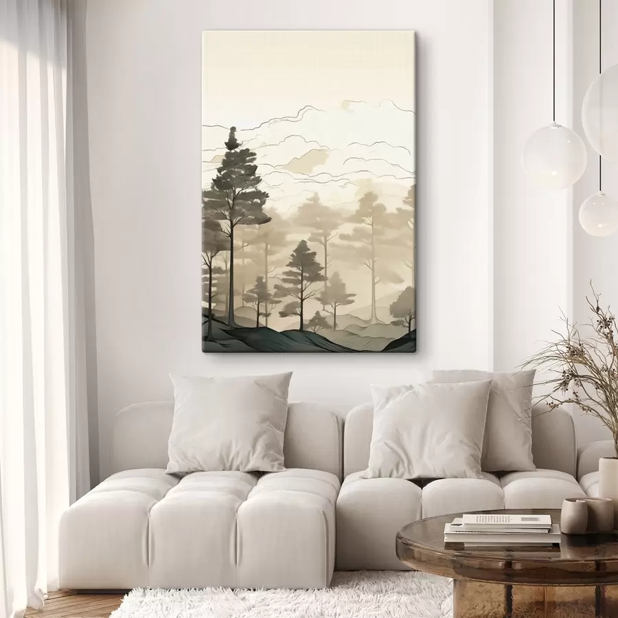 Wandbilder Schichten aus Bergnebel s48540