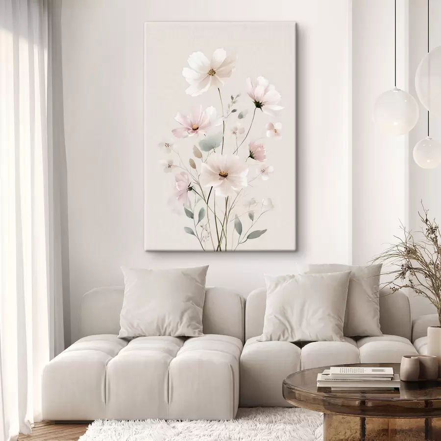 Wandbilder zarte Wildblumen s48533