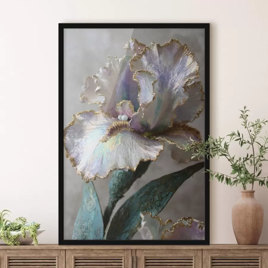 Fototapete eine Berglandschaft mit Kiefern und einem Fluss f48546