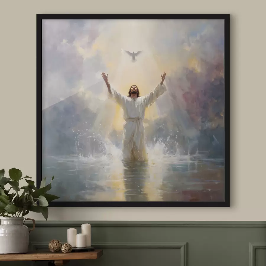 Fototapete eine Irisblüte im dekorativen Stil f48550