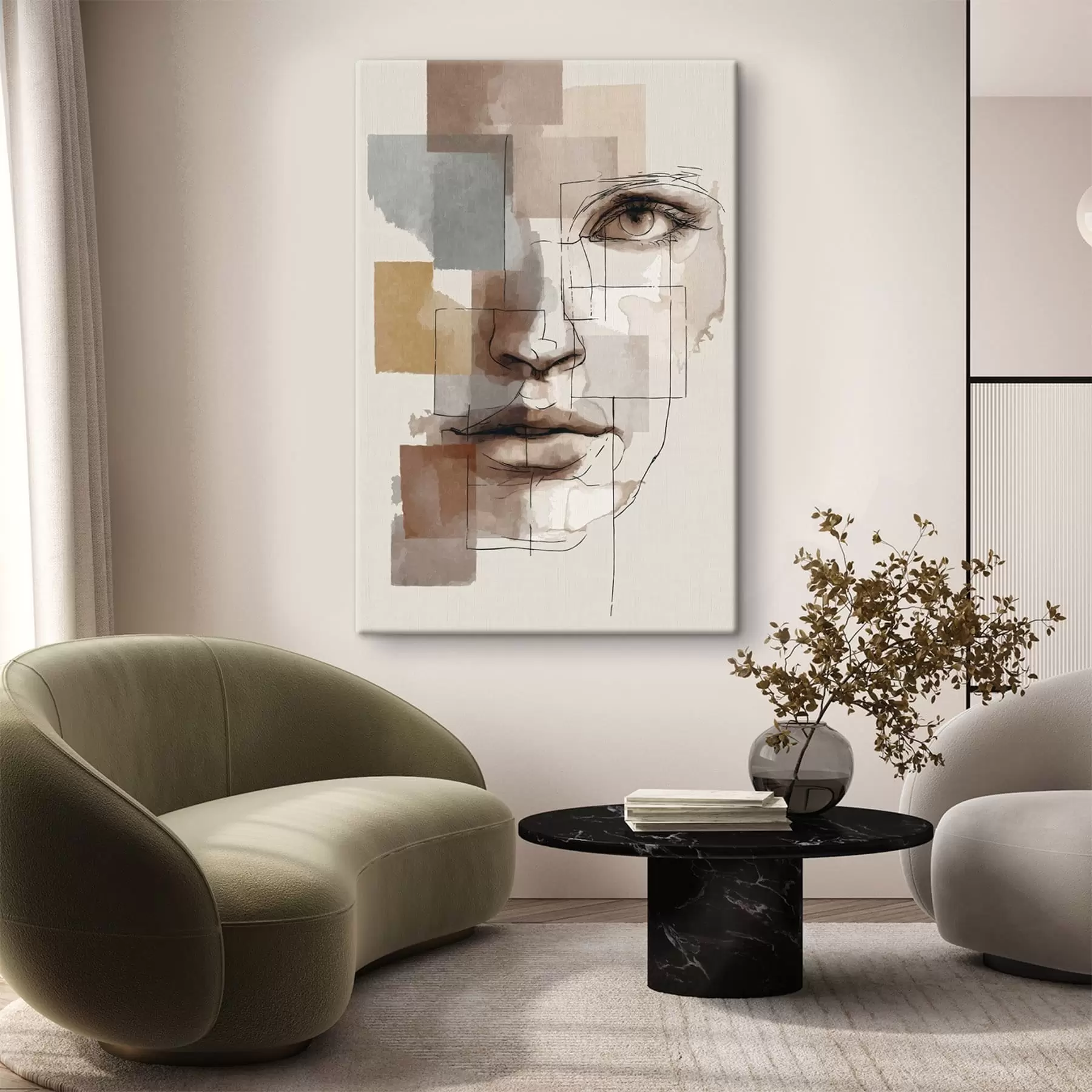 Wandbilder Abstraktes Gesicht s48561