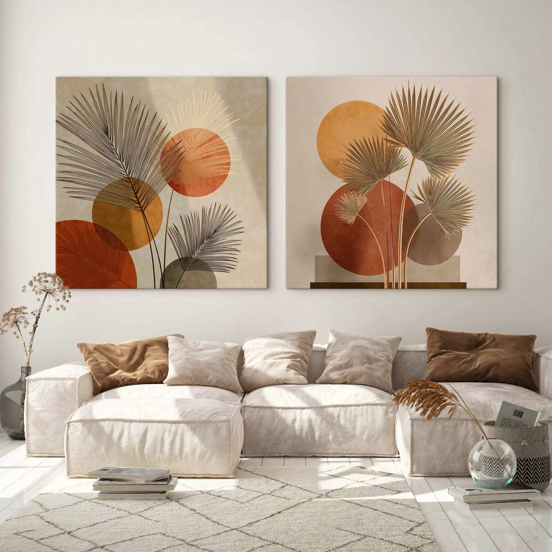 Wandbilder Abstrakte Palmenblätter m30265