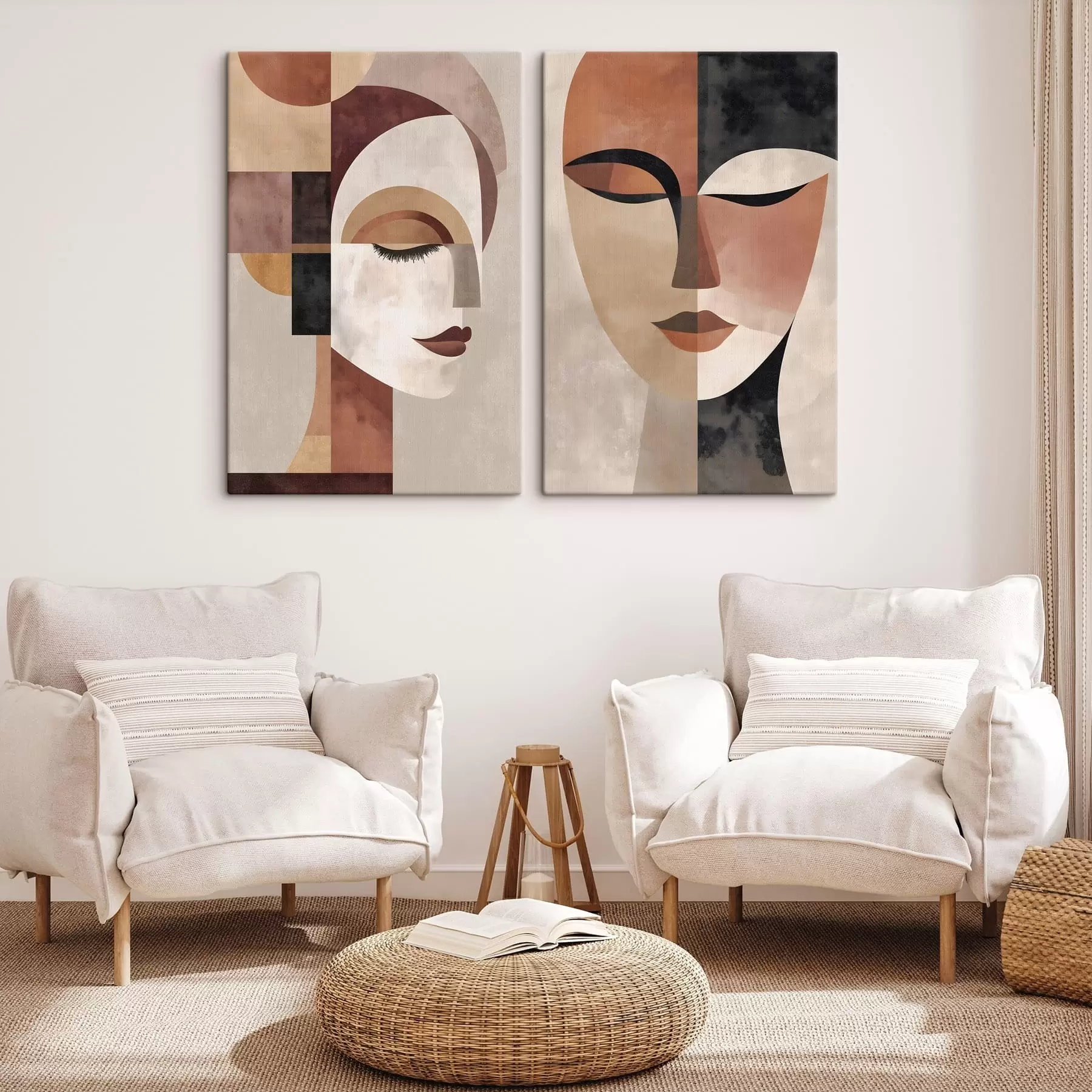 Wandbilder ein abstraktes weibliches Gesicht m30258