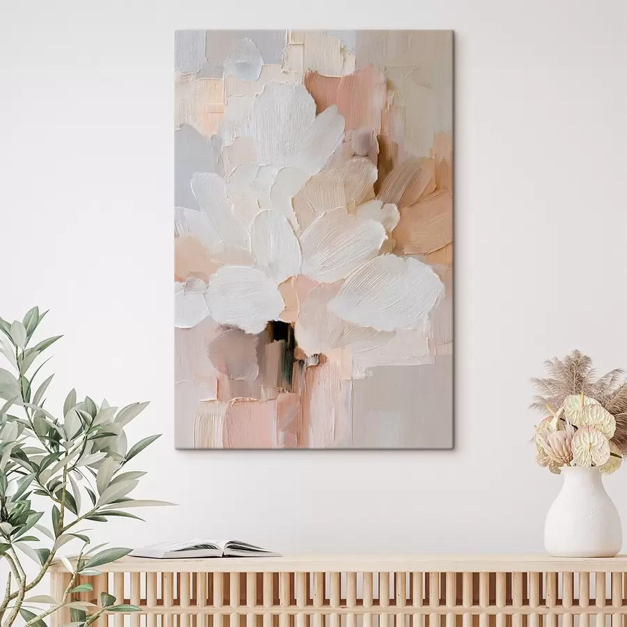 Wandbilder Stilisierte Blumenillustration mit kräftigen Pinselstrichen s48193