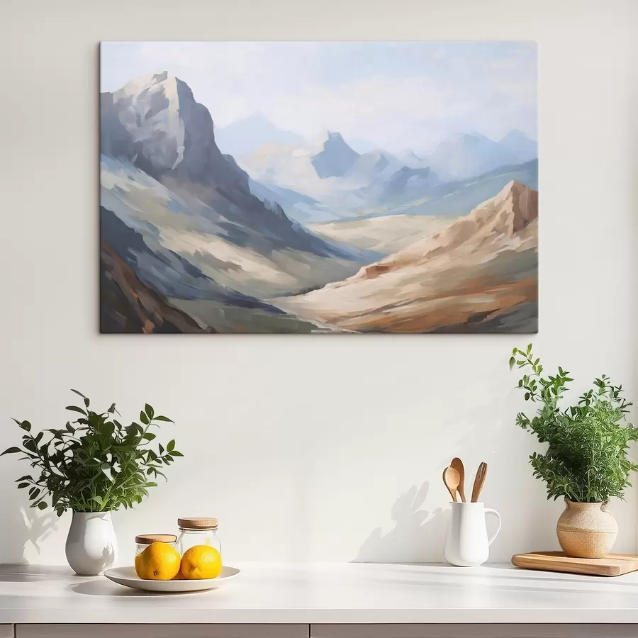 Wandbilder Berglandschaft Nachahmung der Malerei s48589