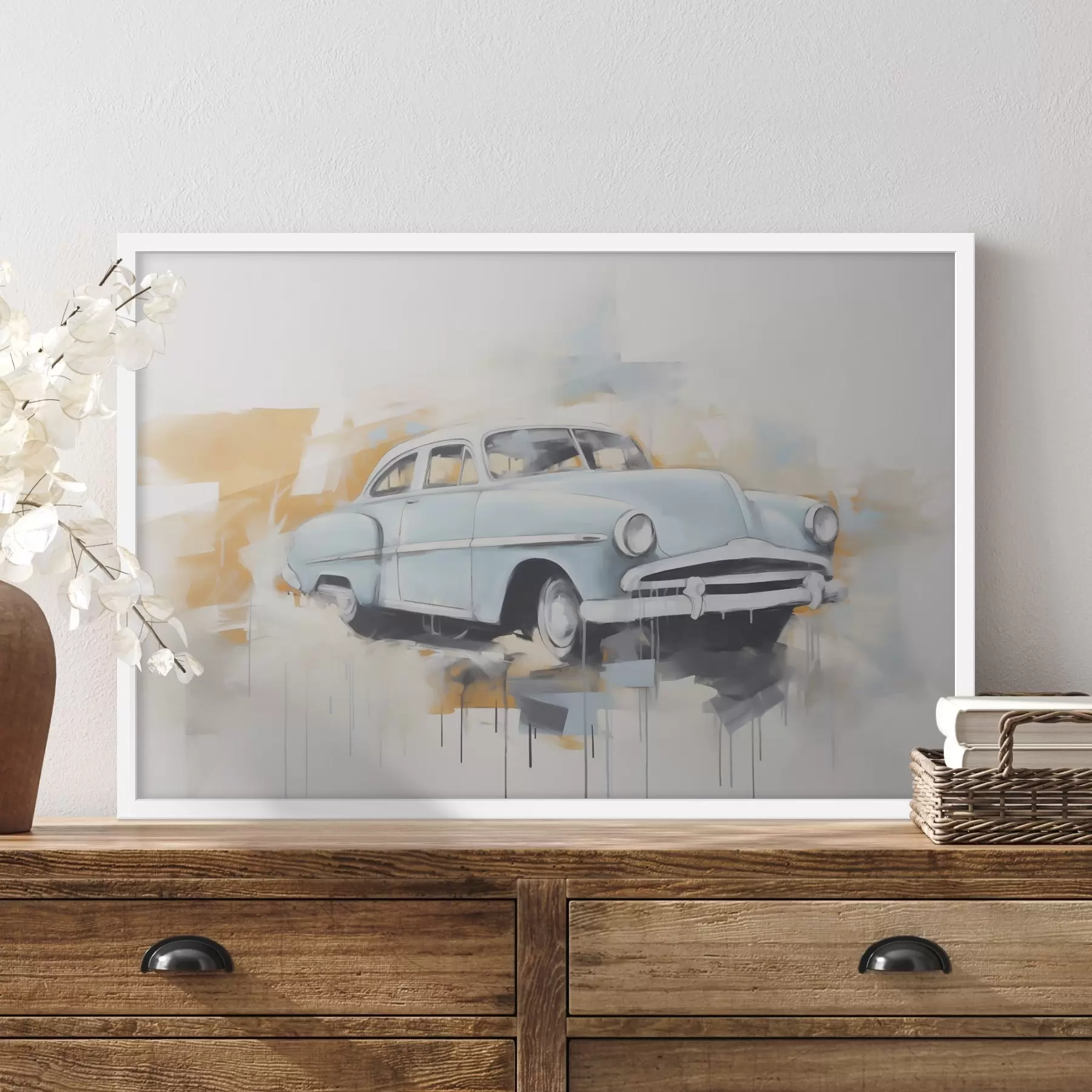 Fototapete Abstraktion mit einem Auto f48595