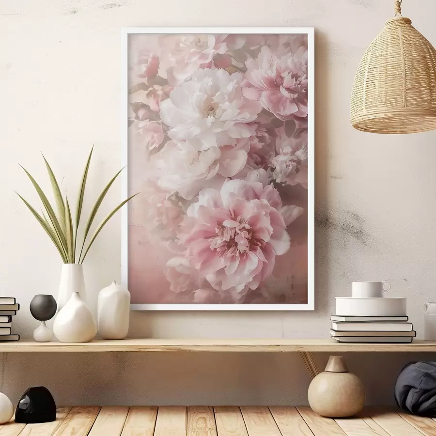 Fototapete Zarte Pfingstrosenblüten f48566