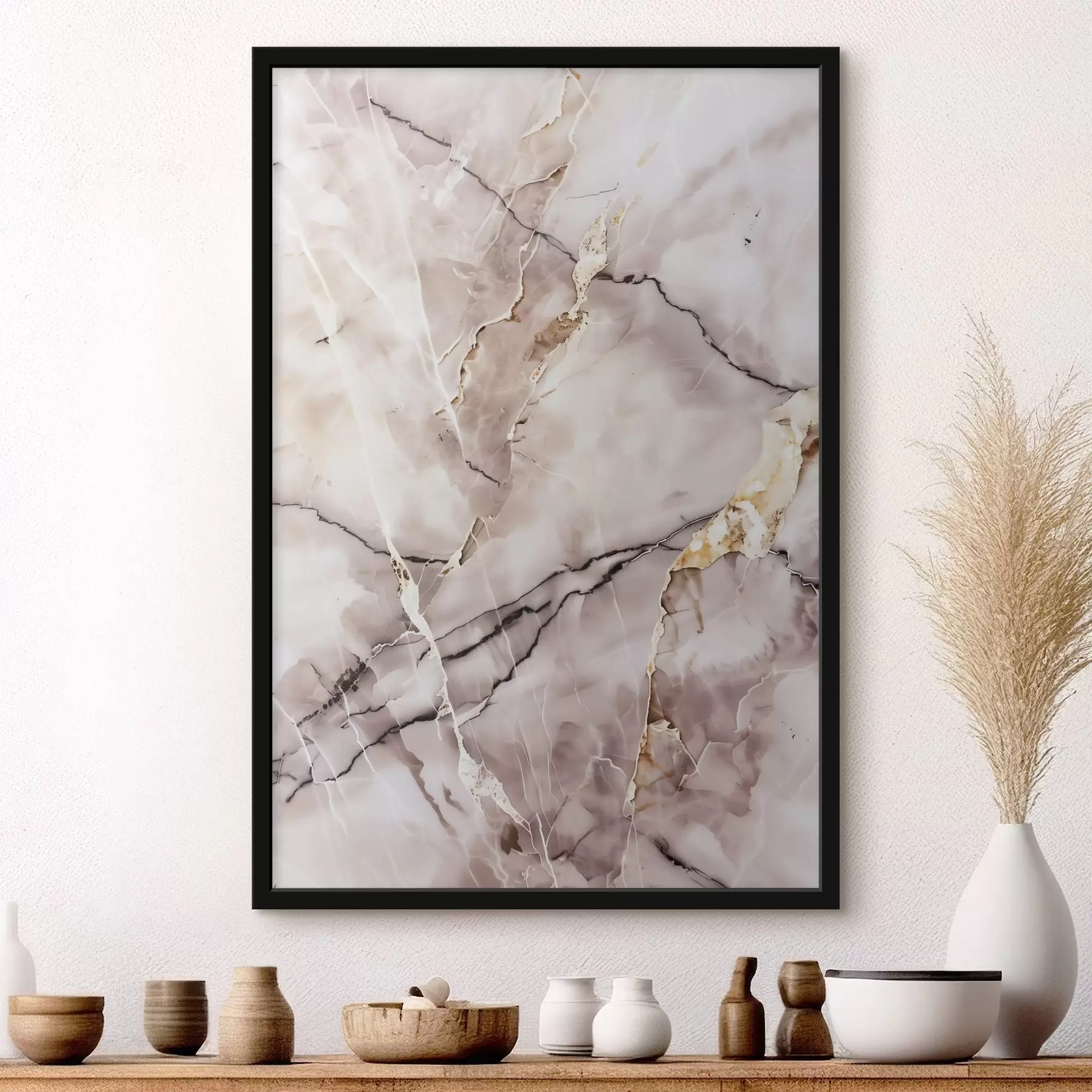 Fototapete Marmorstruktur, beige f48571