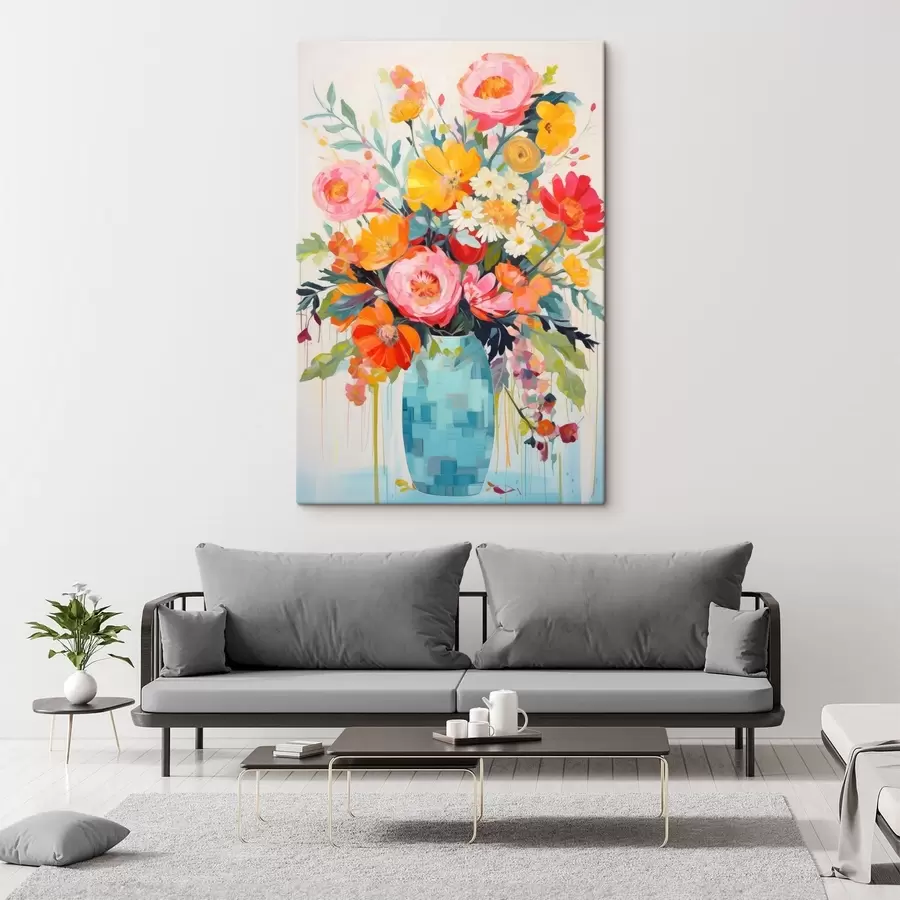 Wandbilder Leuchtende Blumen s48643