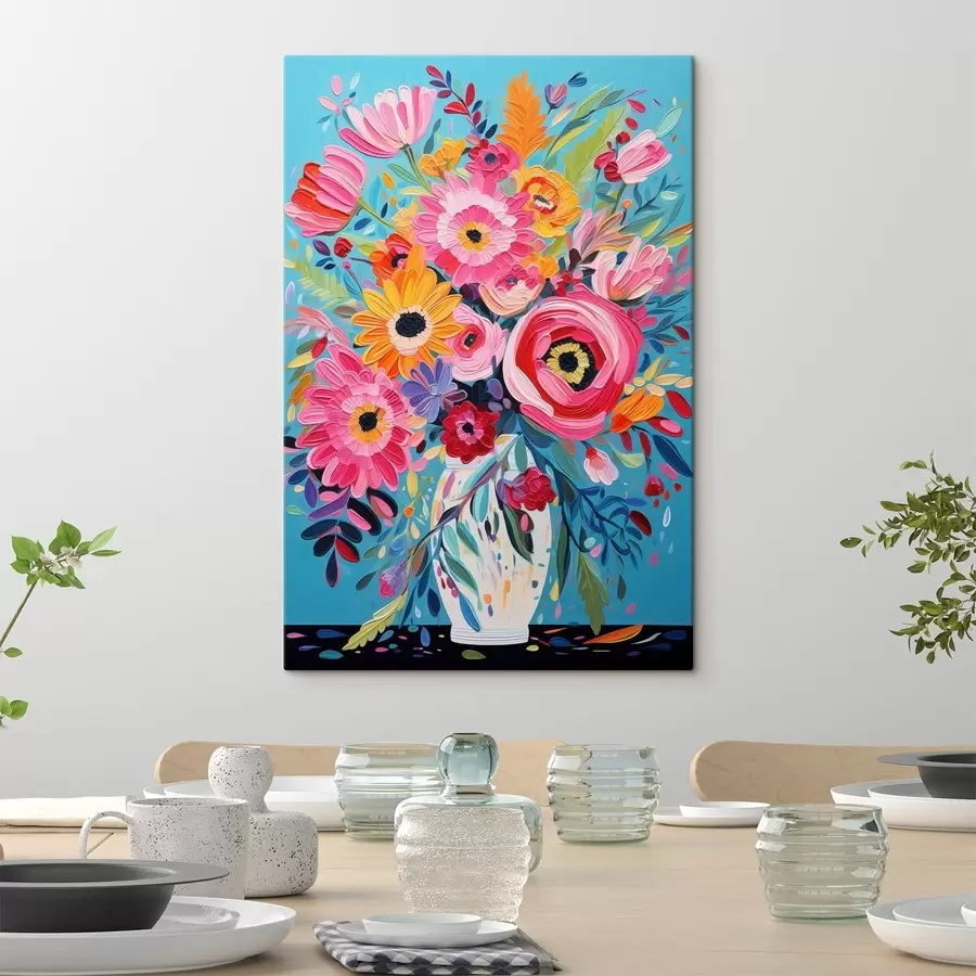 Wandbilder Leuchtende Blumen s48644