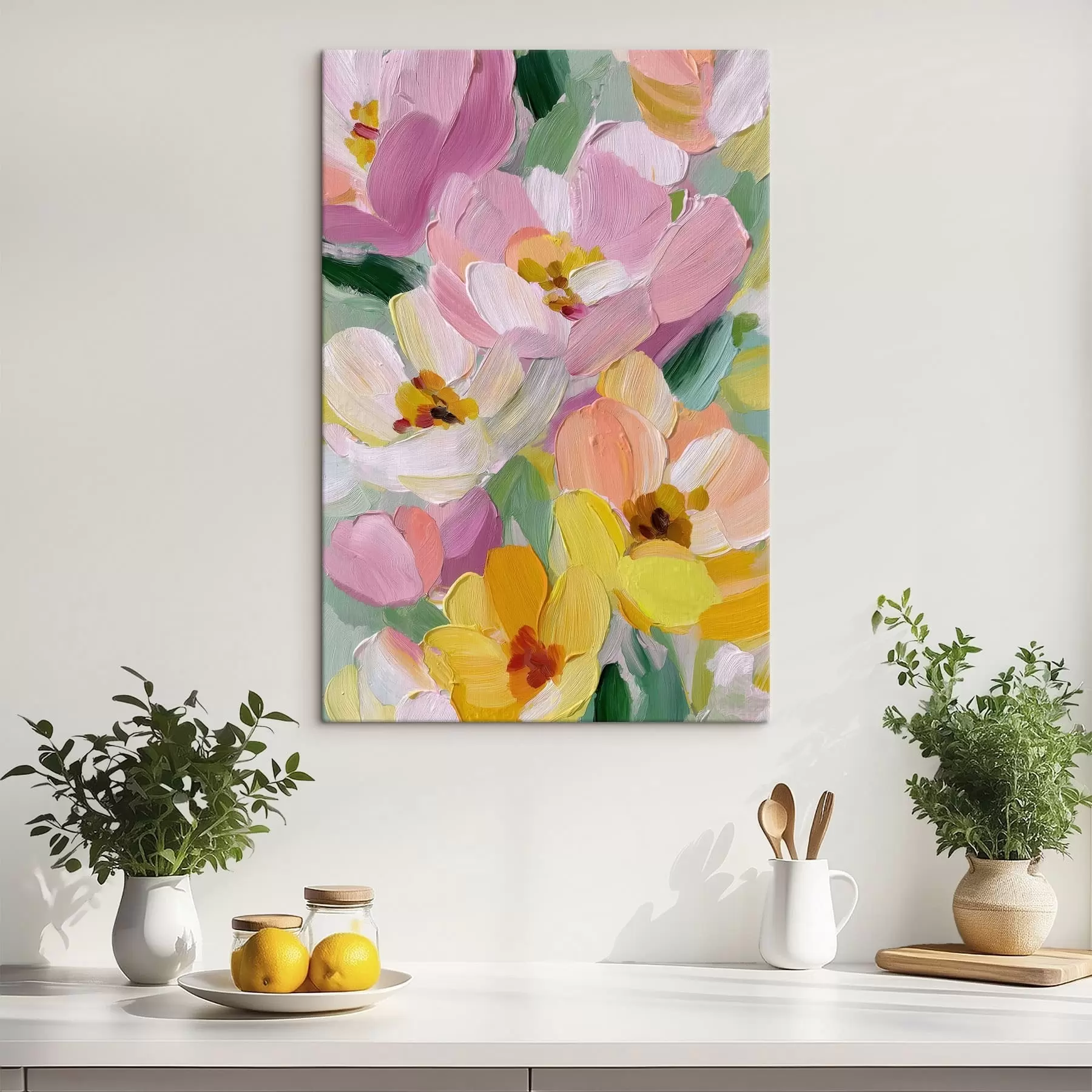 Wandbilder Leuchtende Blumen s48647