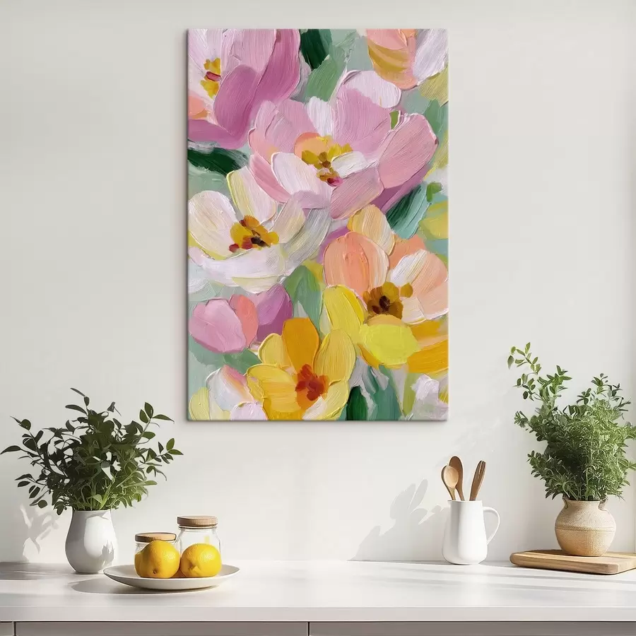 Wandbilder Leuchtende Blumen s48647