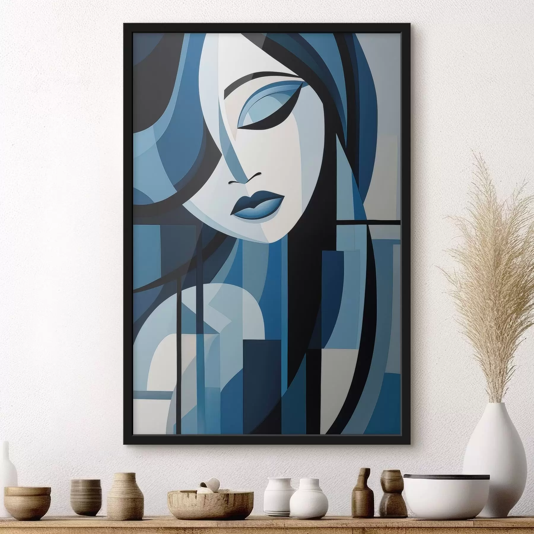 Fototapete Abstraktes Gesicht f48661