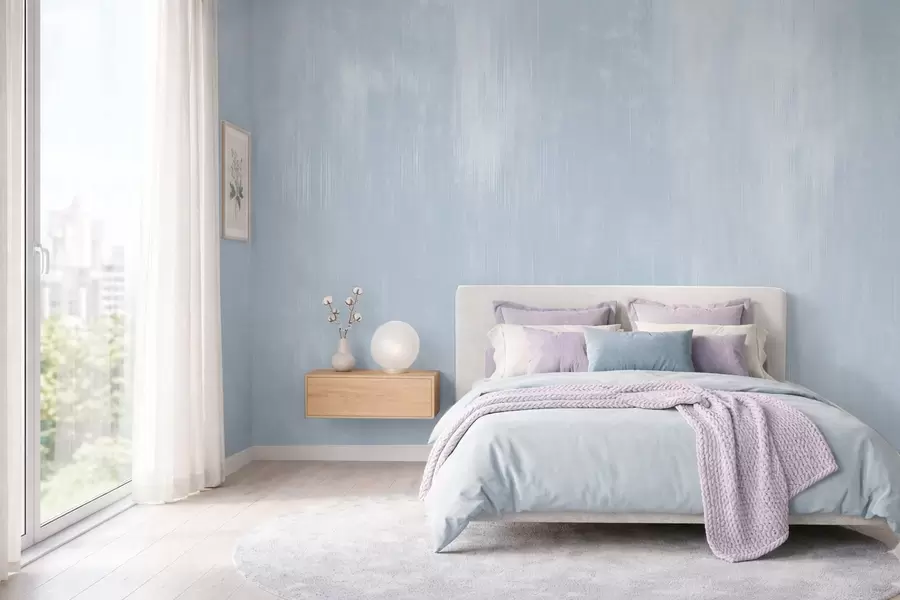 Fototapete Hellblauer Hintergrund mit sanfter vertikaler Struktur w05121v1