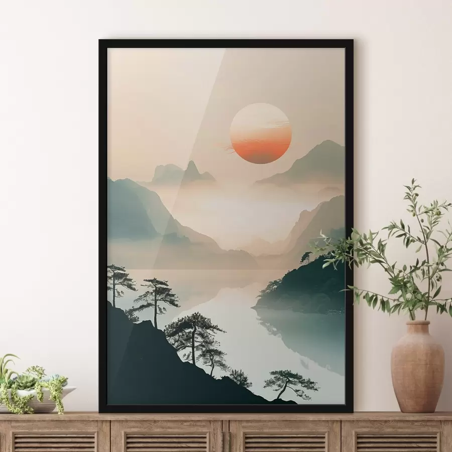 Fototapete Bambuszweige, im orientalischen Stil f48632