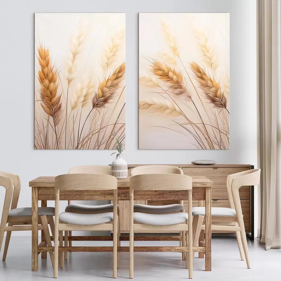 Wandbilder Gräser, warme Farbtöne m30283