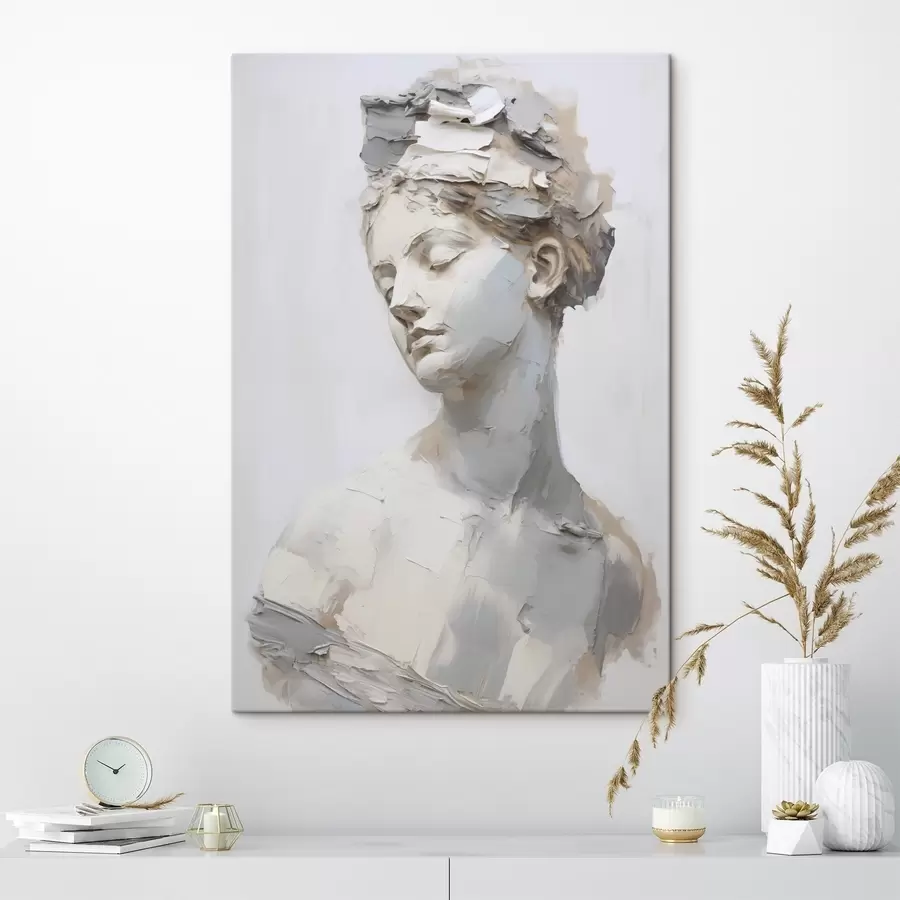 Wandbilder Antike Frauenbüste, nach einem Gemälde s48670