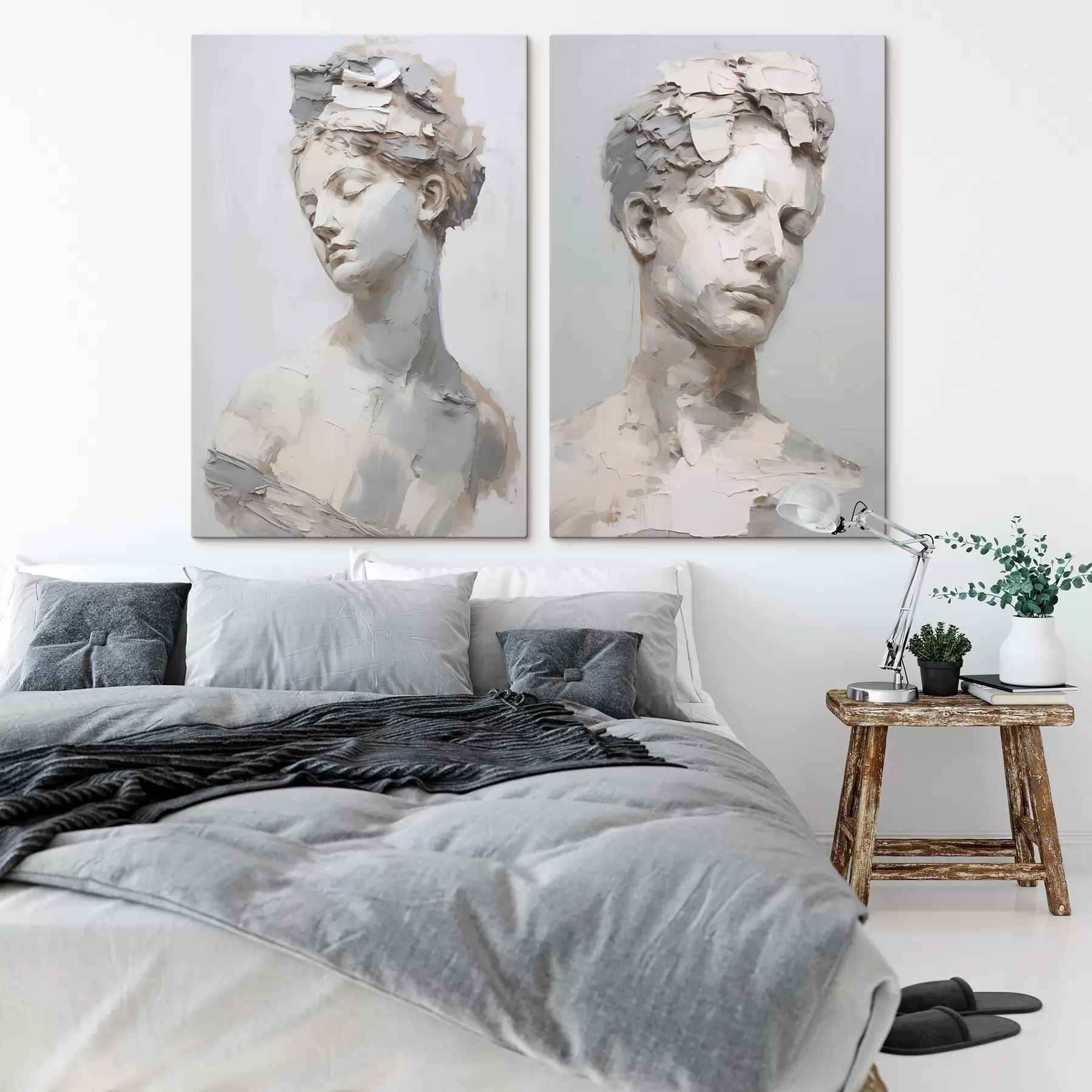 Wandbilder Antike Büste, nach einem Gemälde m30293