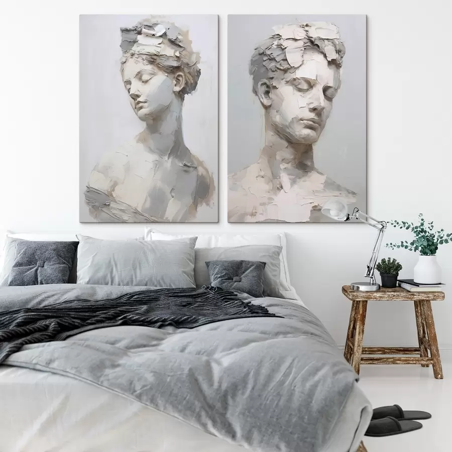 Wandbilder Antike Büste, nach einem Gemälde m30293